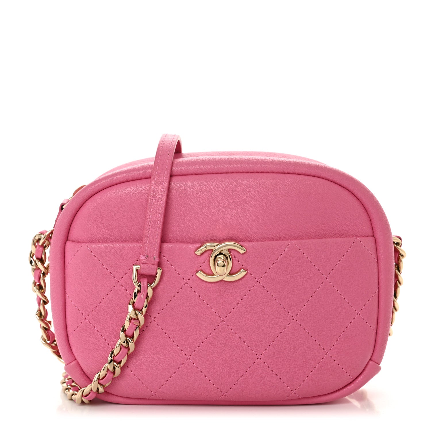 Chanel Goatskin Small Casual Trip Camera Case Pink 1 of 11