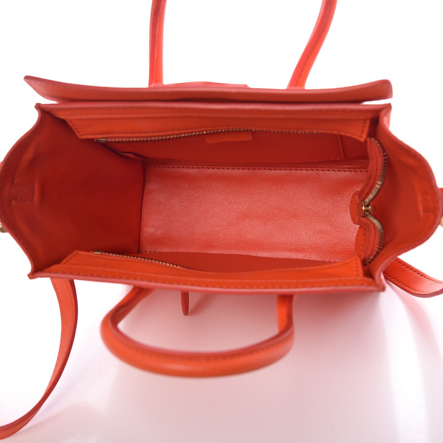 Smooth Calfskin Nano Luggage Fluo Orange