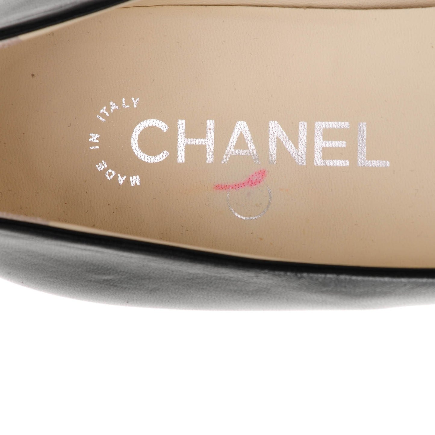 Lambskin Camellia Ballerina Flats 39 Black