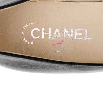 Chanel Lambskin Camellia Ballerina Flats 39 Black 7 of 7