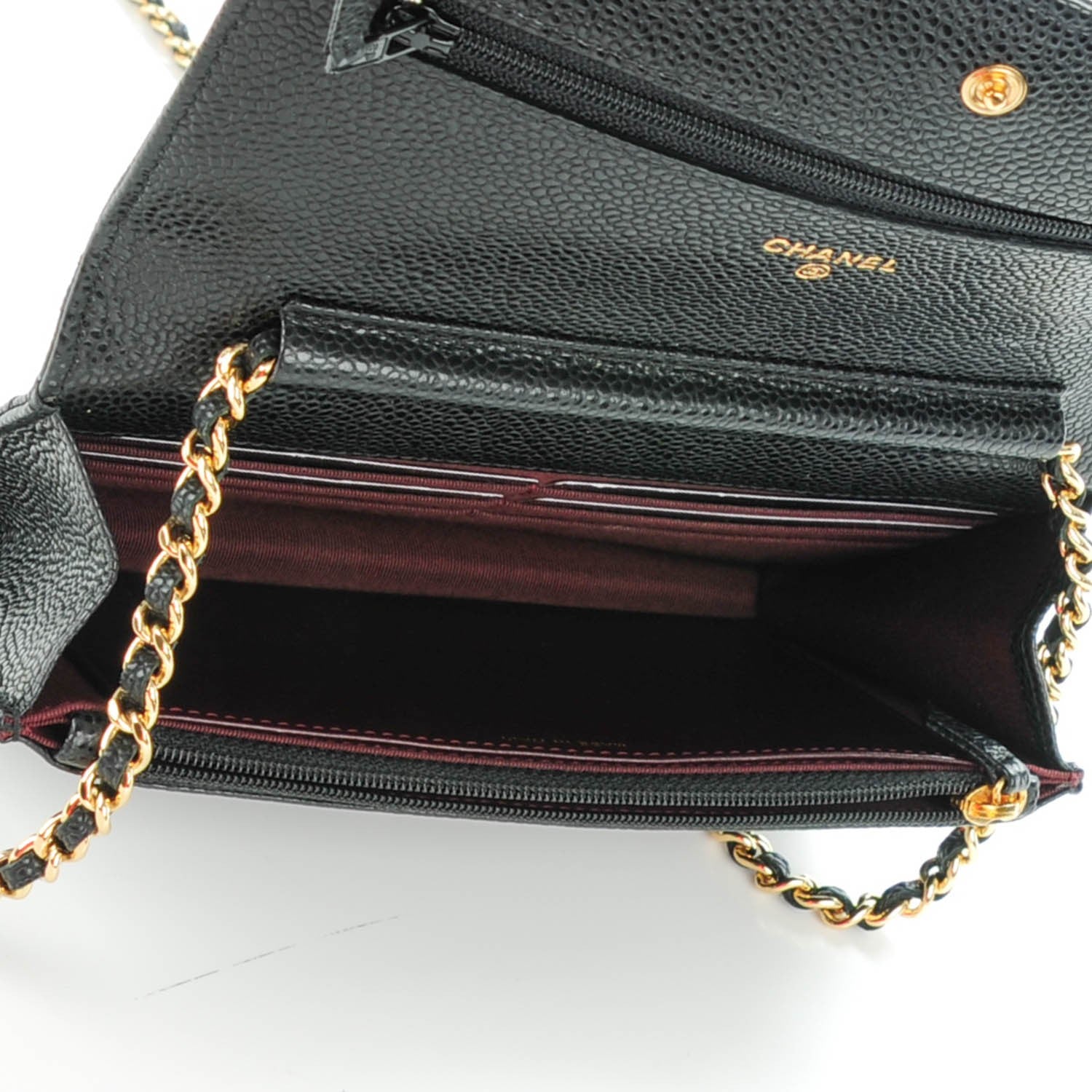 Chanel Caviar Quilted Wallet On Chain WOC Black 5 of 8