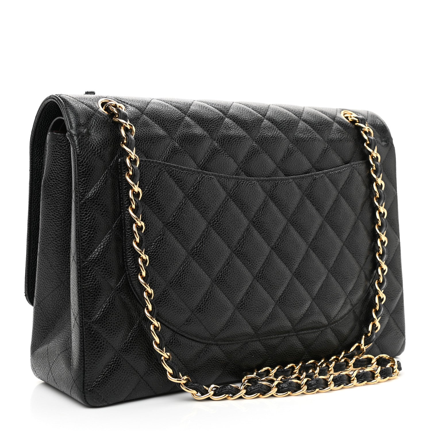Chanel Caviar Quilted Maxi Double Flap Black 3 of 11