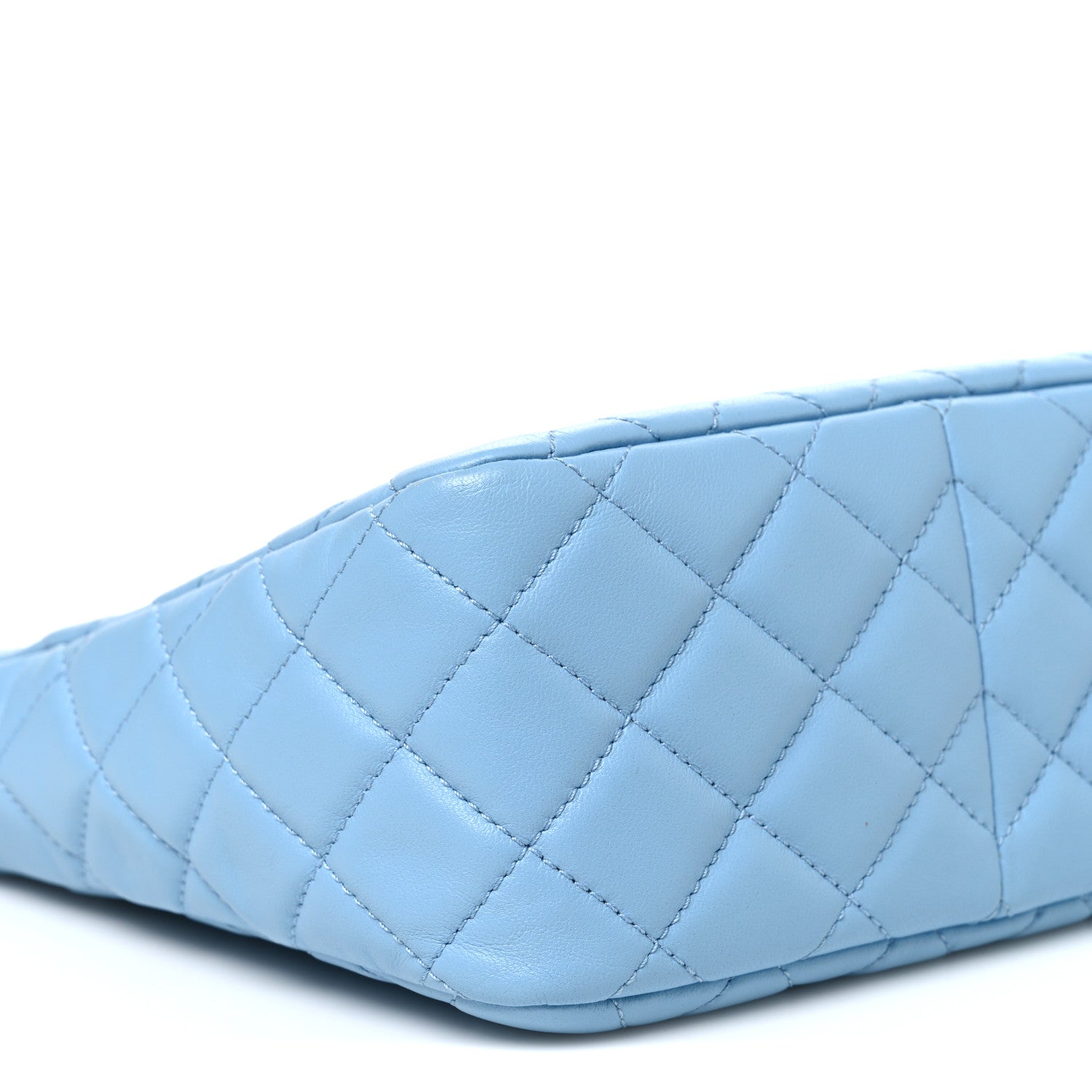 Chanel Lambskin Quilted Small Pearl Crush Hobo Light Blue 9 of 11