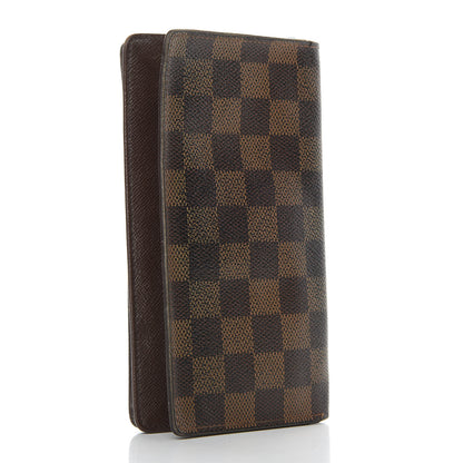 Louis Vuitton Damier Ebene Porte-Cartes Credit Yen Checkbook Wallet 3 of 6