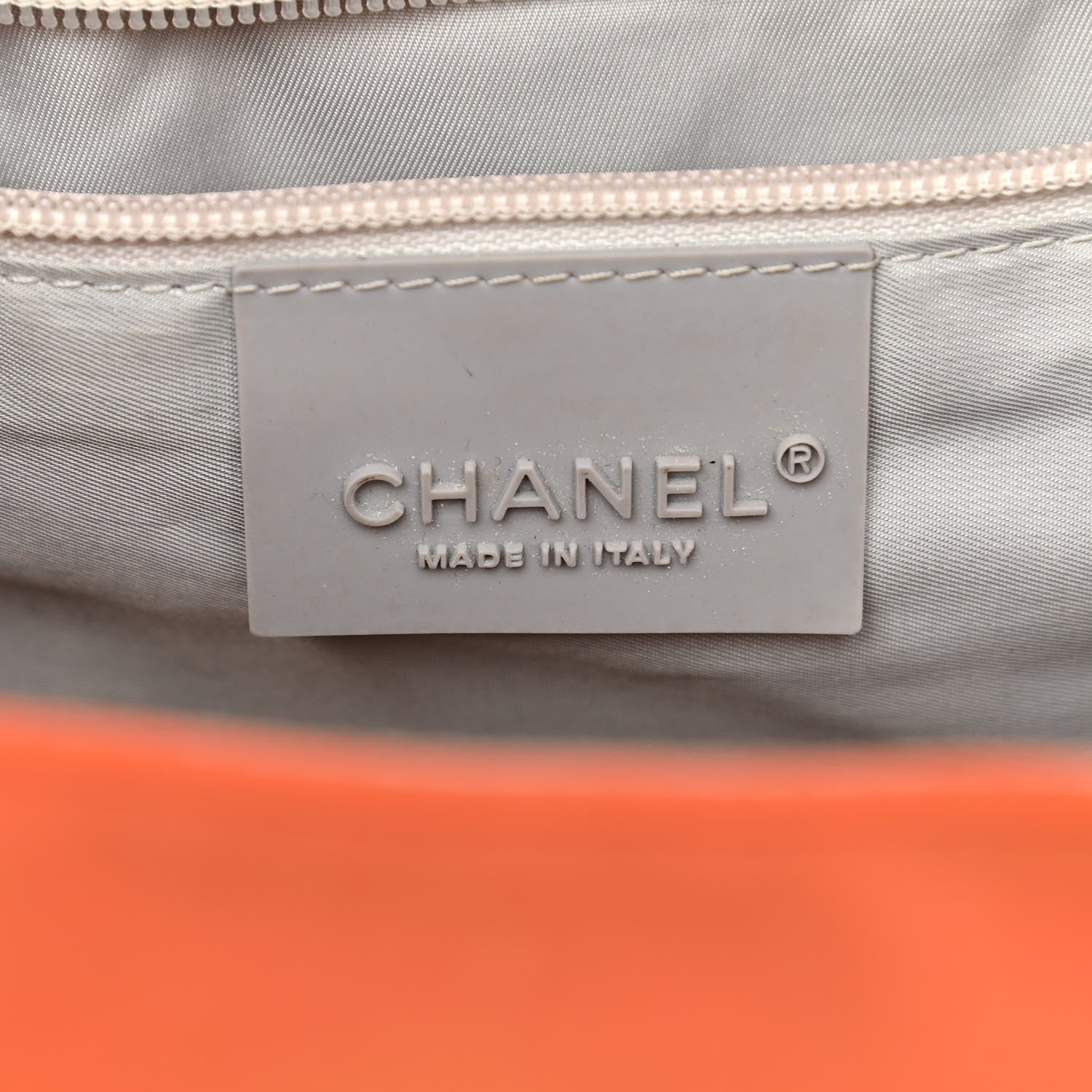 Chanel Nylon Quilted Sport CC Messenger Orange 6 of 15
