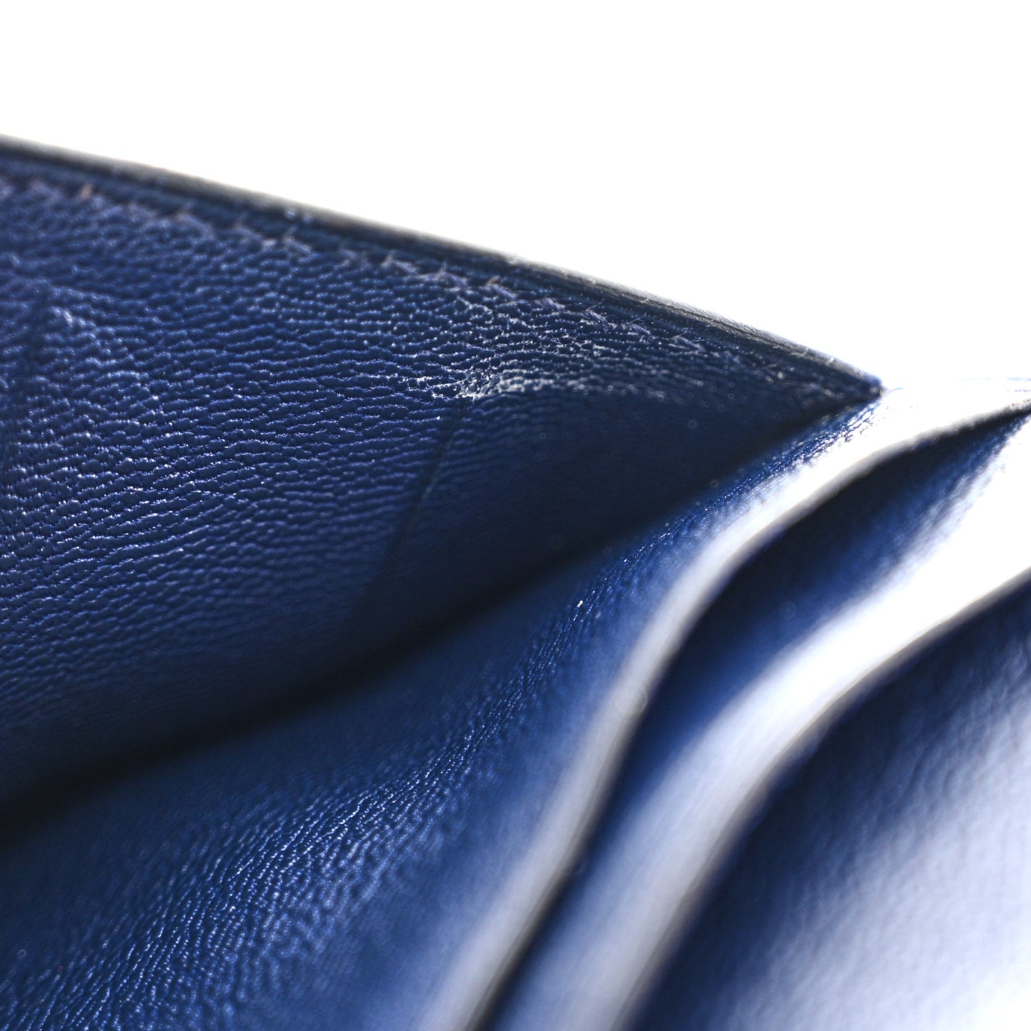 Lizard Bearn Gusset Wallet Bleu Saphir