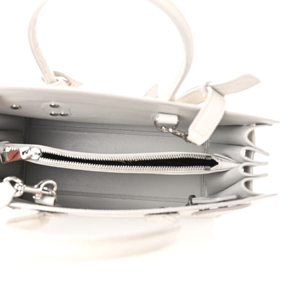 Saint Laurent Calfskin Crocodile Embossed Baby Sac De Jour Gris Perle 6 of 10