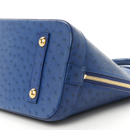 Louis Vuitton Ostrich Alma PM Indigo 10 of 11