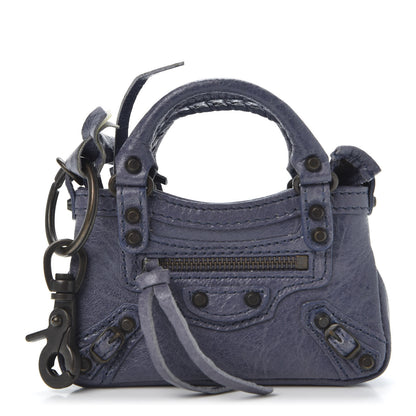 Balenciaga Agneau Classic Hardware Mini First Bag Charm Bleu Cobalt Bleu Electric 1 of 6