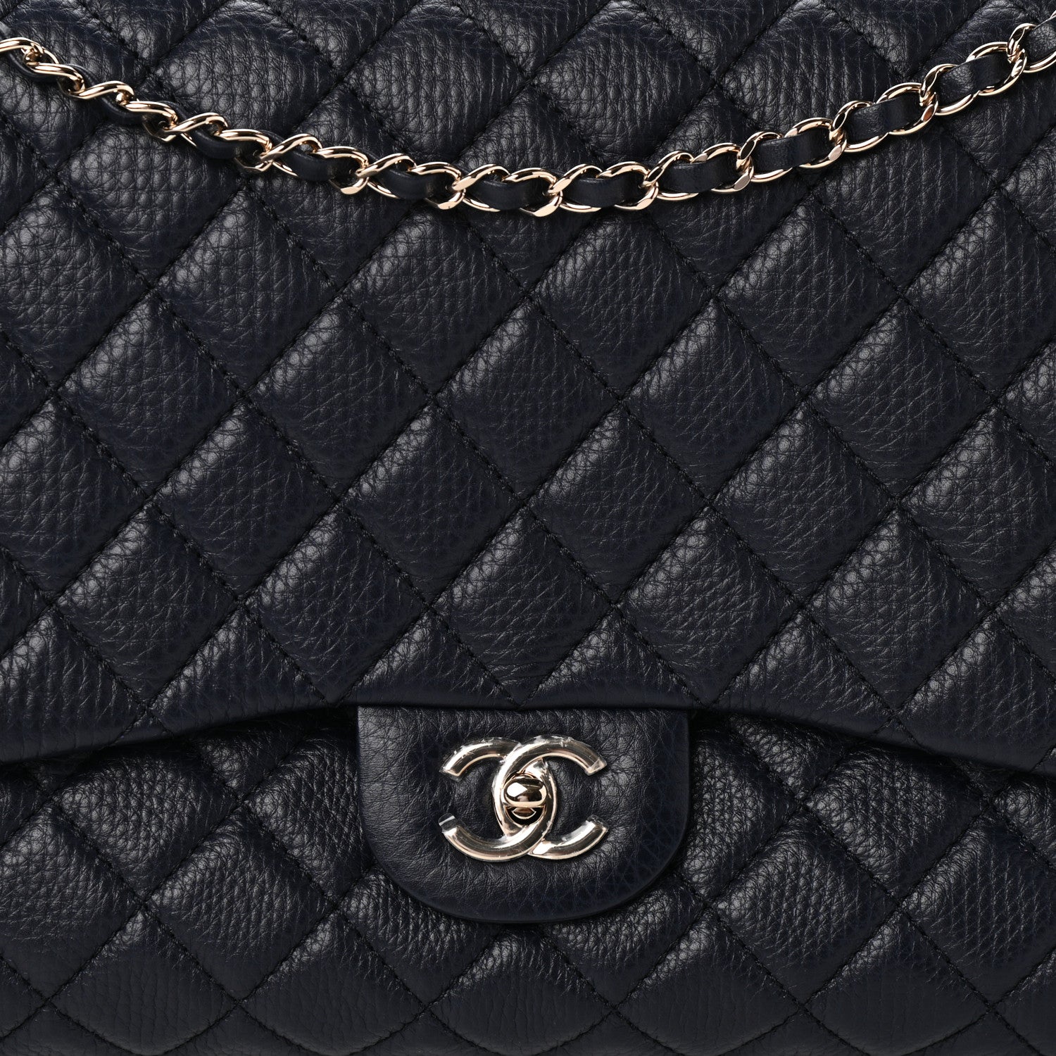Chanel Calfskin Quilted Small XXL Travel Flap Bag Navy 8 of 10