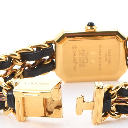 Chanel Stainless Steel Lambskin 20mm Chain Premiere Quartz Watch Gold S 5 of 8