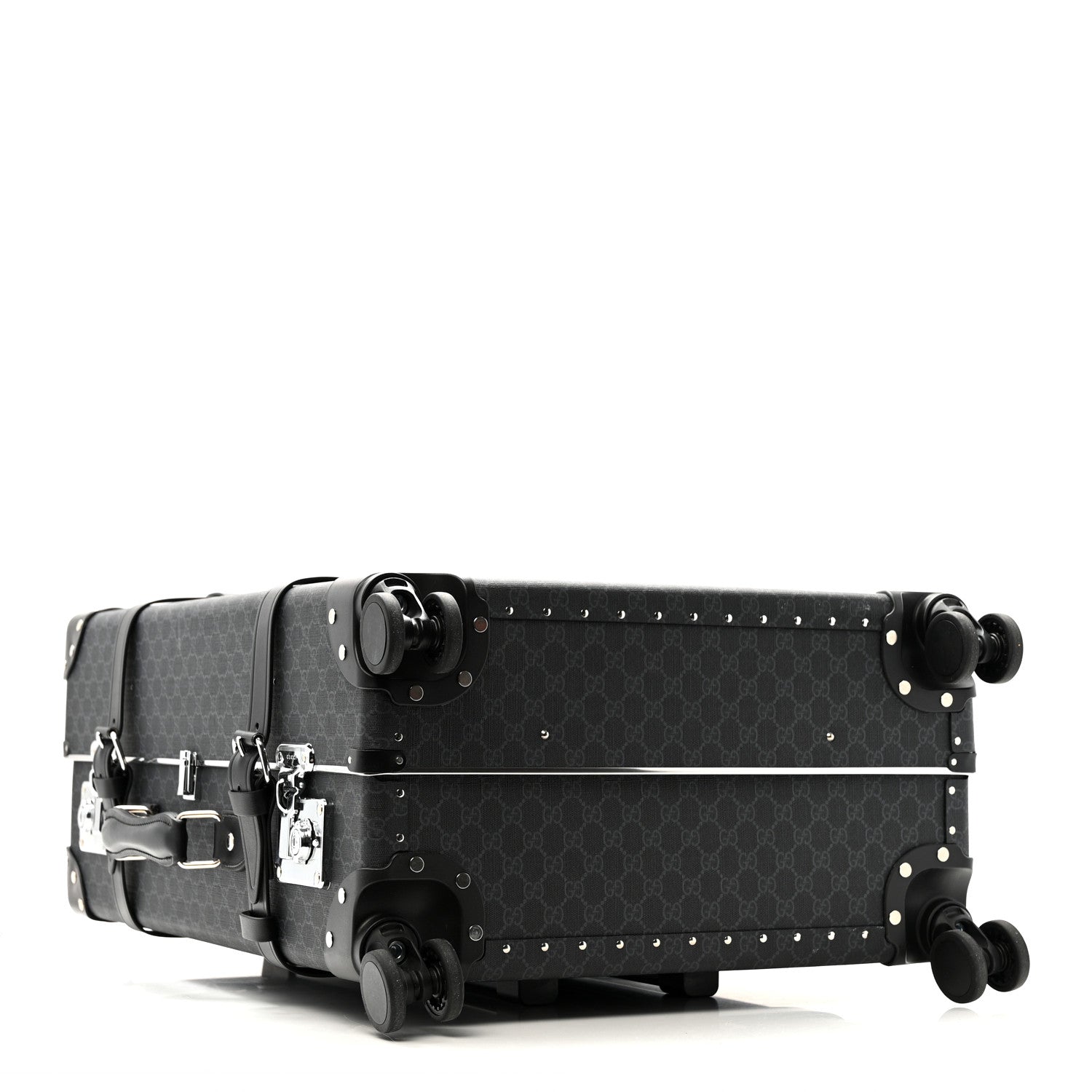 Gucci GG Supreme Monogram Medium Globe-Trotter Suitcase Black 6 of 24