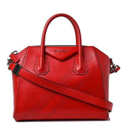 Givenchy Lambskin Perforated Small Antigona Pop Red 1 of 14