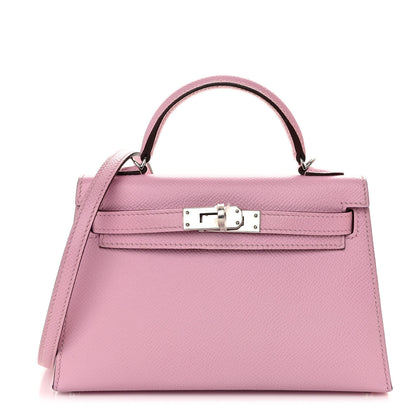 Hermes Epsom Mini Kelly Sellier 20 Mauve Sylvestre 1 of 12