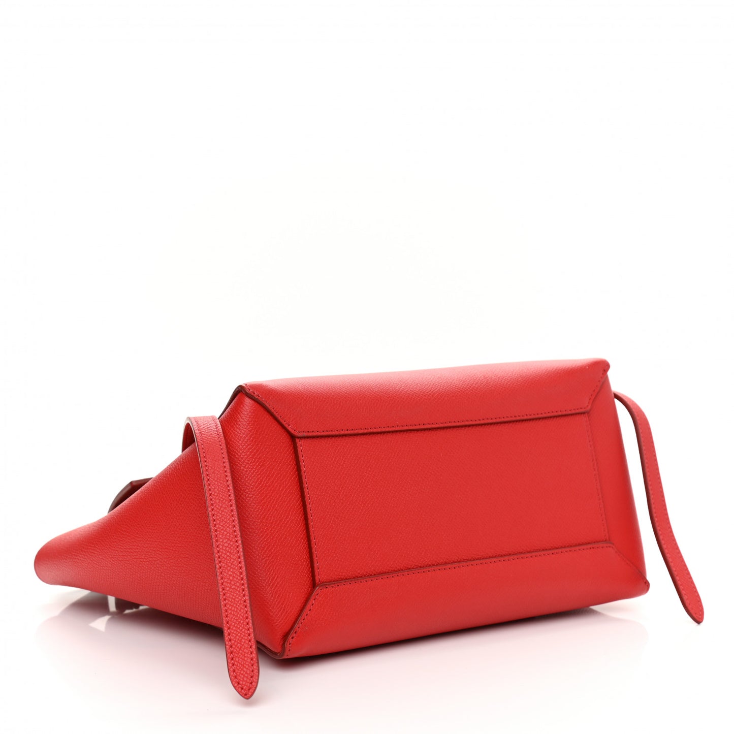 Baby Grained Calfskin Micro Belt Bag Coquelicot
