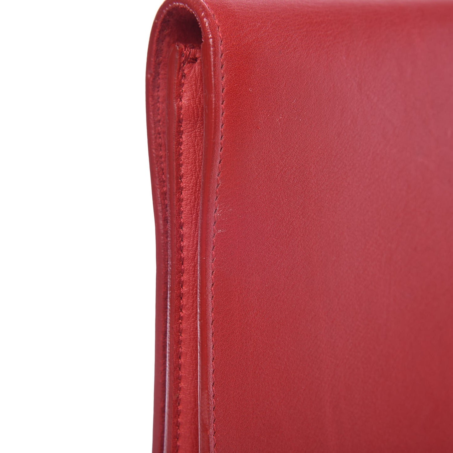 Calfskin Classic Y Ligne Clutch Red