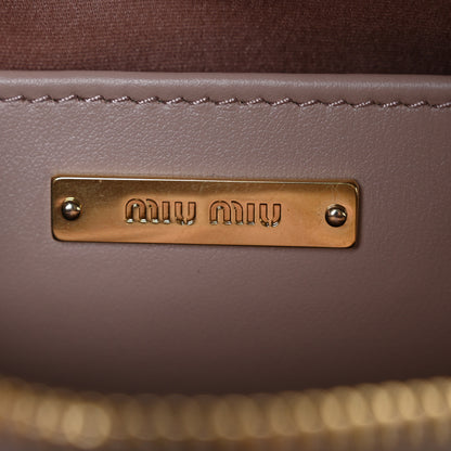 Miu Miu Soft Calf Quilted Camera Bag Cipria 6 of 10