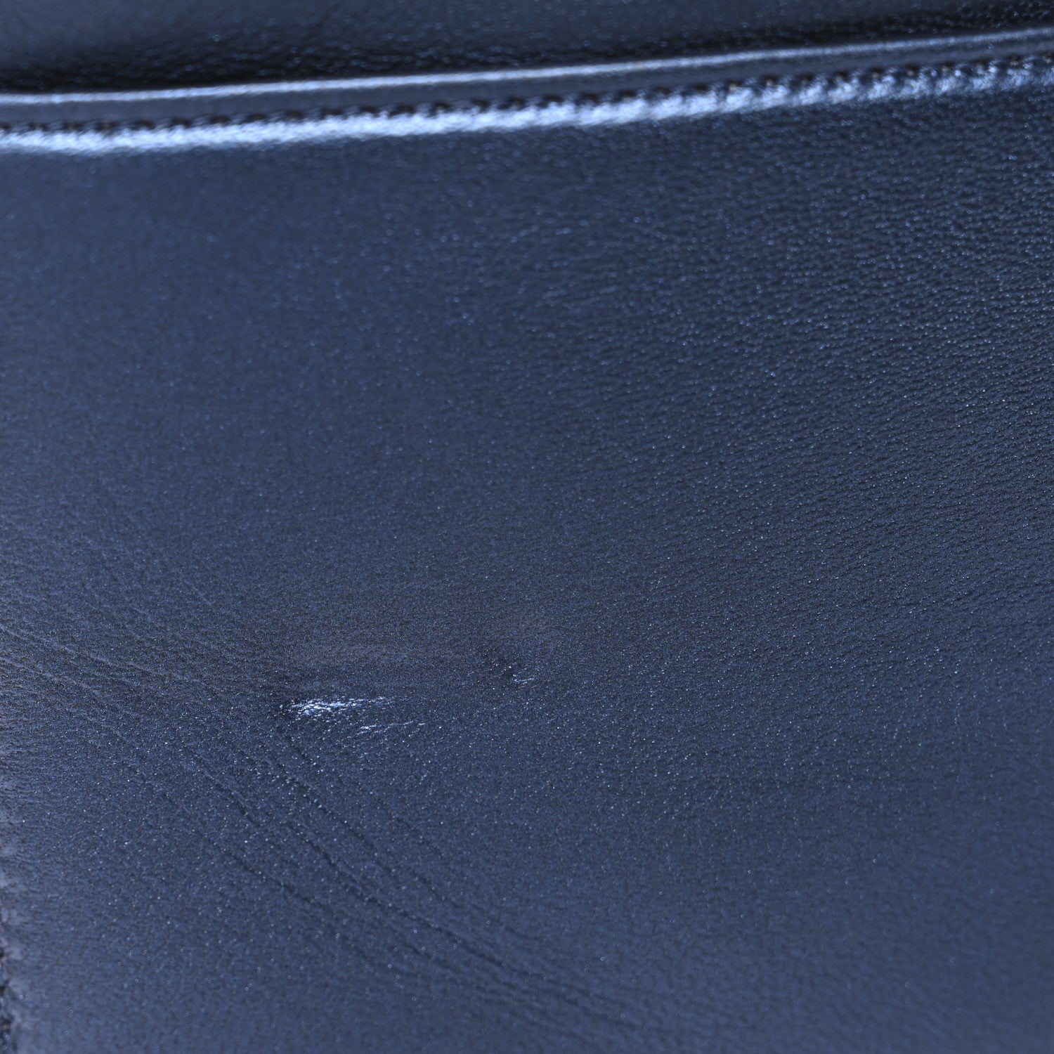 Chanel Metallic Calfskin Quilted Boy Wallet On Chain WOC Navy Blue 6 of 11