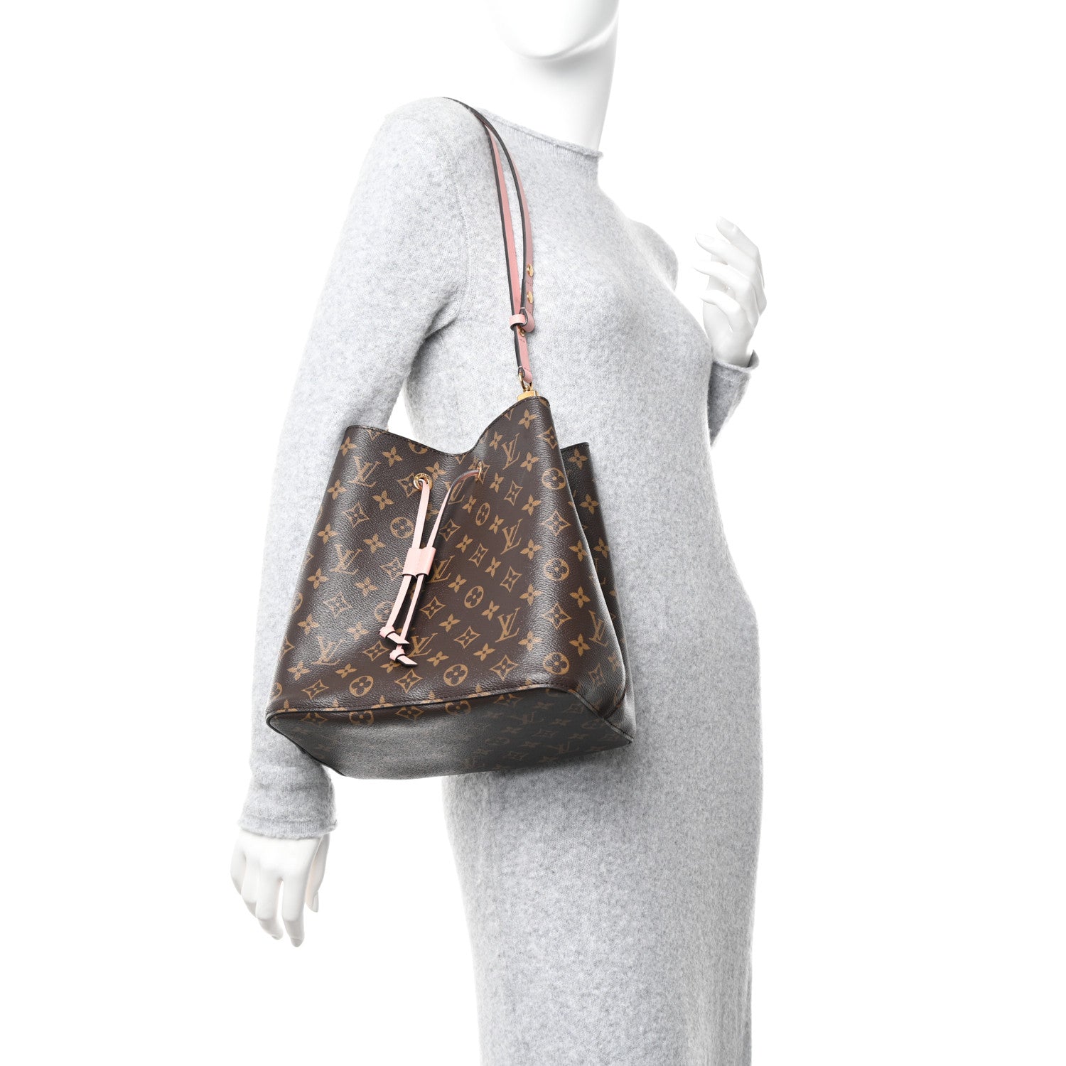 Louis Vuitton Monogram Neonoe MM Rose Poudre 2 of 10