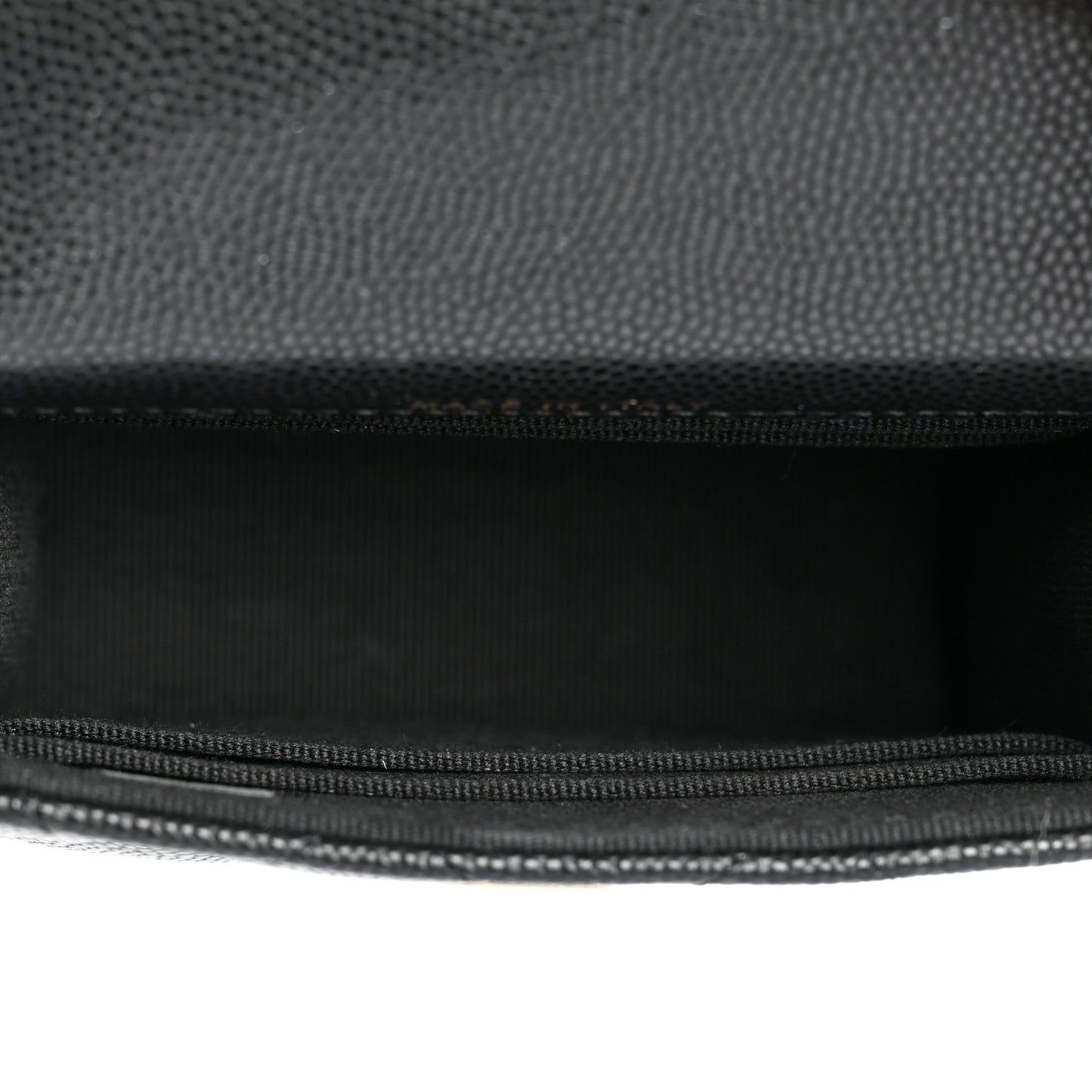 Caviar Quilted Coco First Clutch With Chain Black