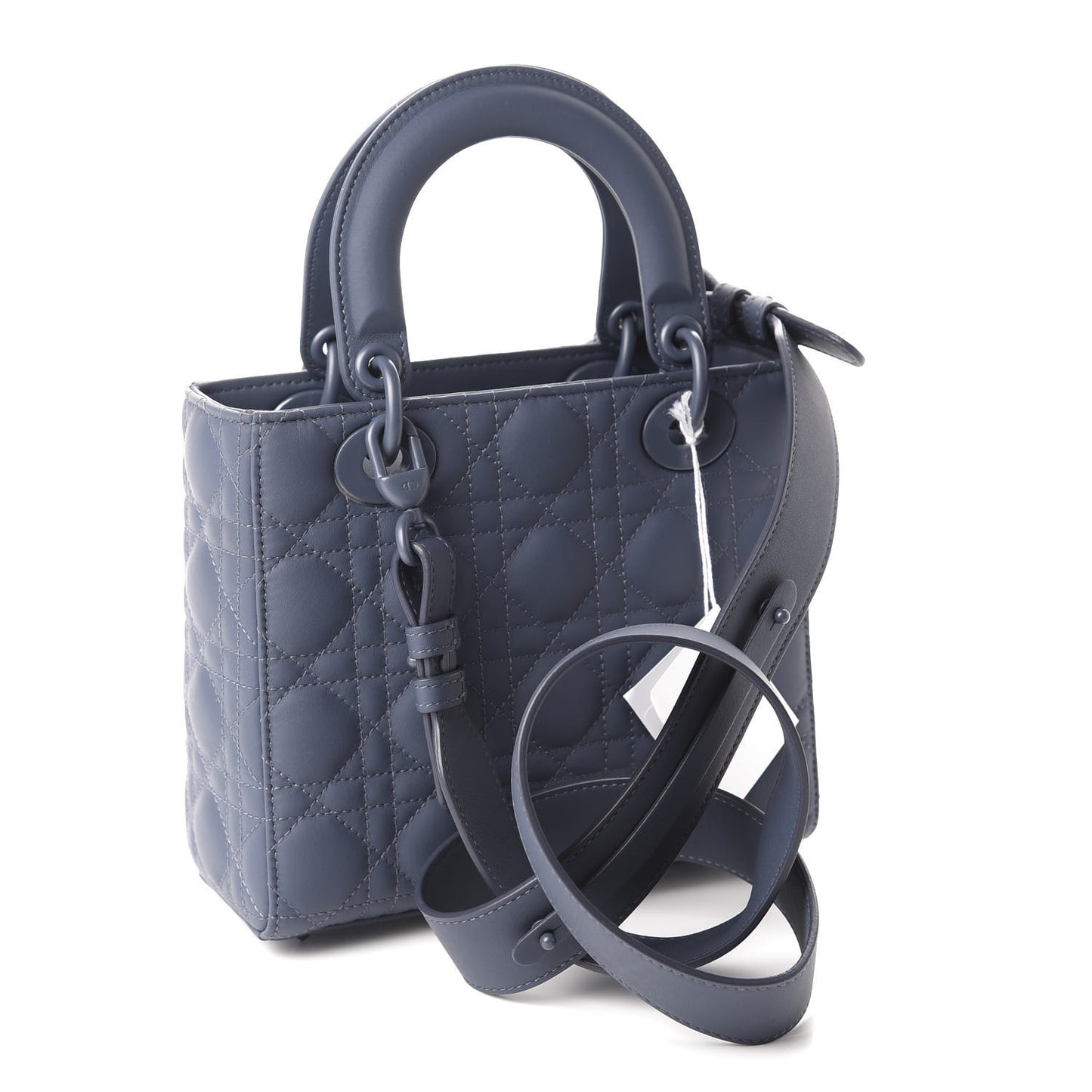 Ultra Matte Calfskin Cannage Small My ABCDior Lady Dior Dark Denim Blue