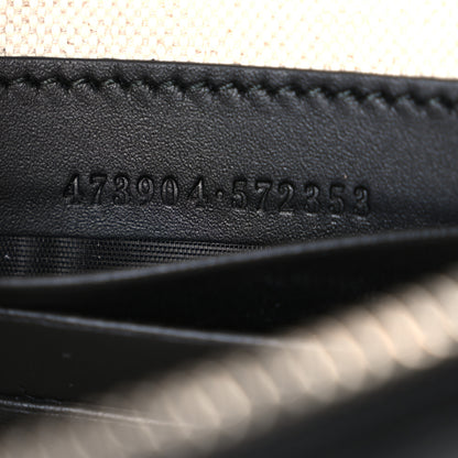 Gucci GG Supreme Monogram Kingsnake Zip Wristlet Pouch Black Grey 7 of 7