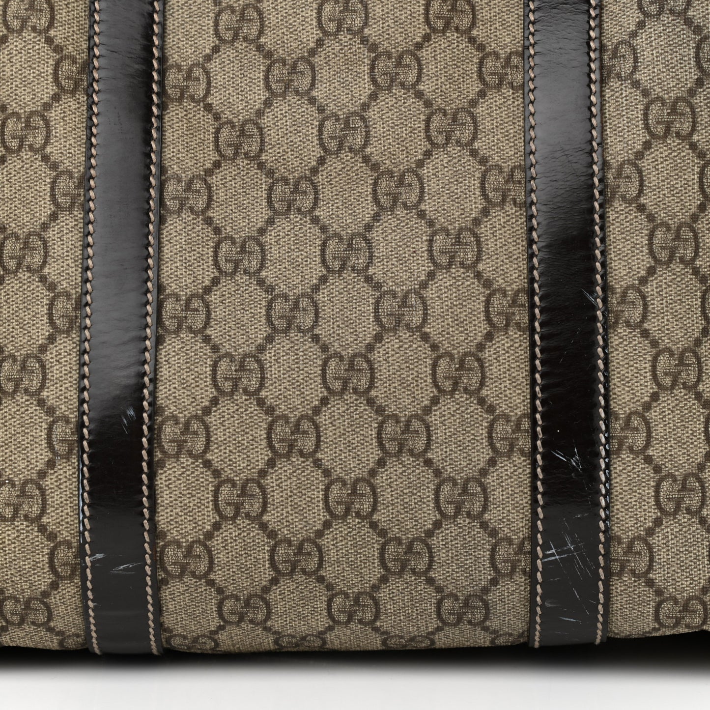 GG Plus Monogram Medium Joy Boston Dark Brown