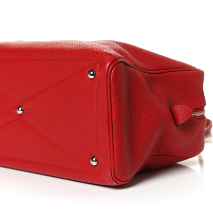 Hermes Taurillon Clemence Victoria II 35 Rouge Garance 10 of 13