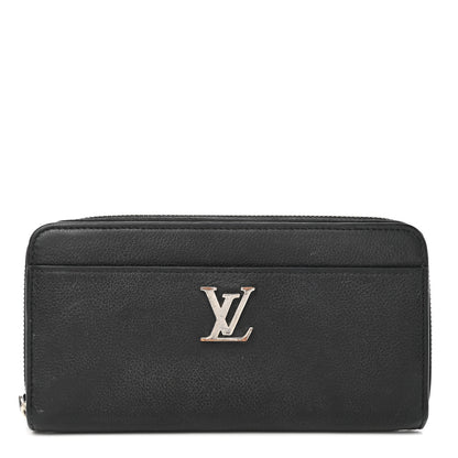 Louis Vuitton Calfskin Zippy Lockme Wallet Black 1 of 8