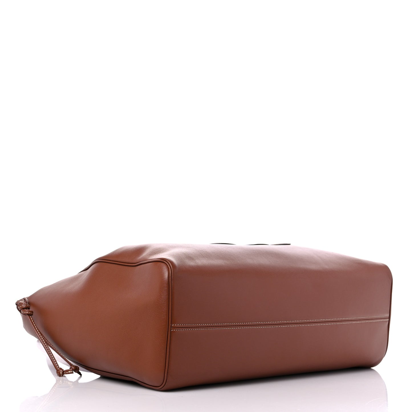 Smooth Calfskin Cuir Triomphe Cabas Drawstring Tan