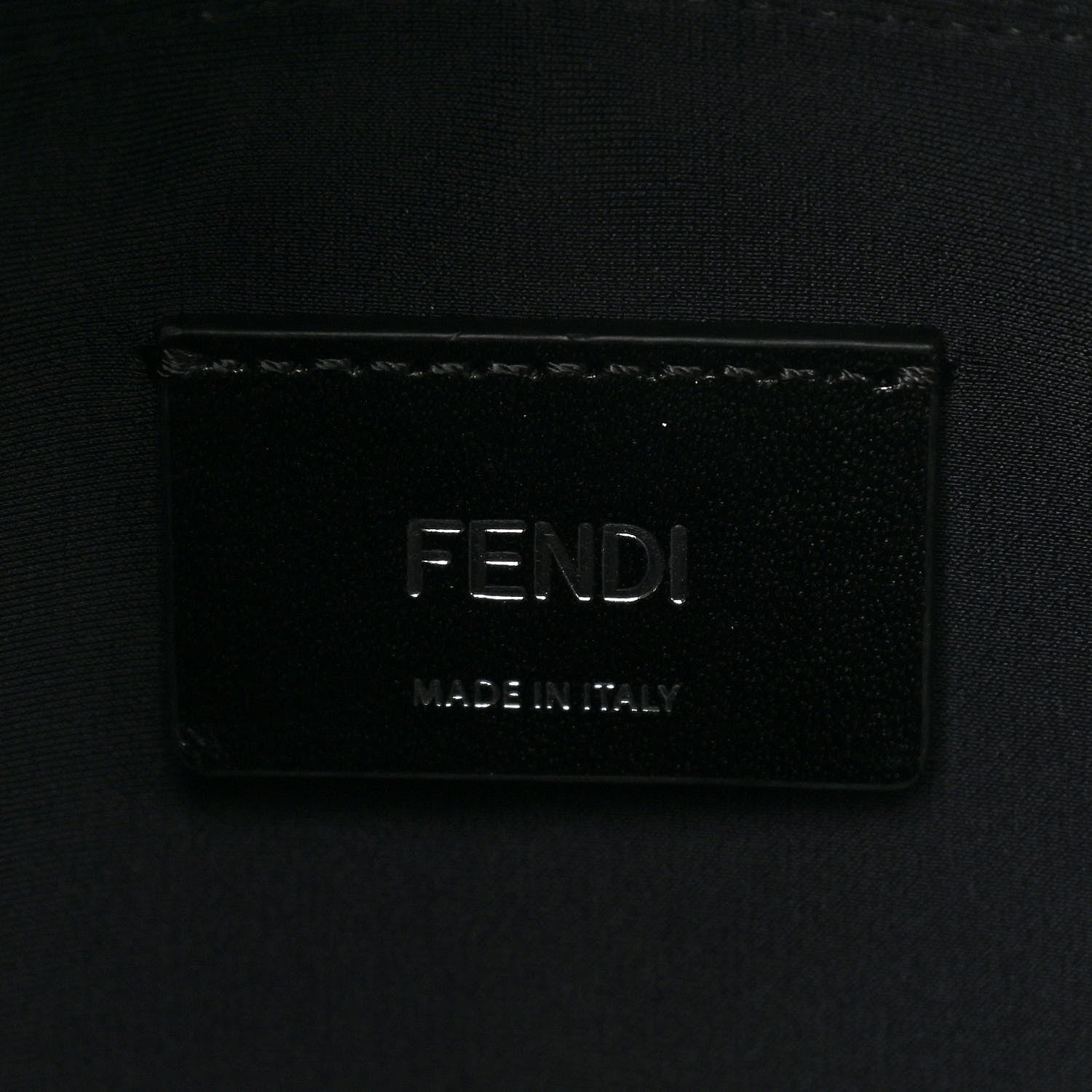 Fendi X SARAH COLEMAN Fabric Jacquard Vitello Grace Light Woven Lanyard FF Vertigo Pouch Pocket Backpack Tobacco Moro Black 6 of 10