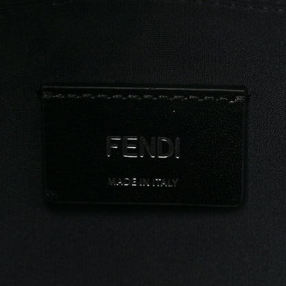 Fendi X SARAH COLEMAN Fabric Jacquard Vitello Grace Light Woven Lanyard FF Vertigo Pouch Pocket Backpack Tobacco Moro Black 6 of 10