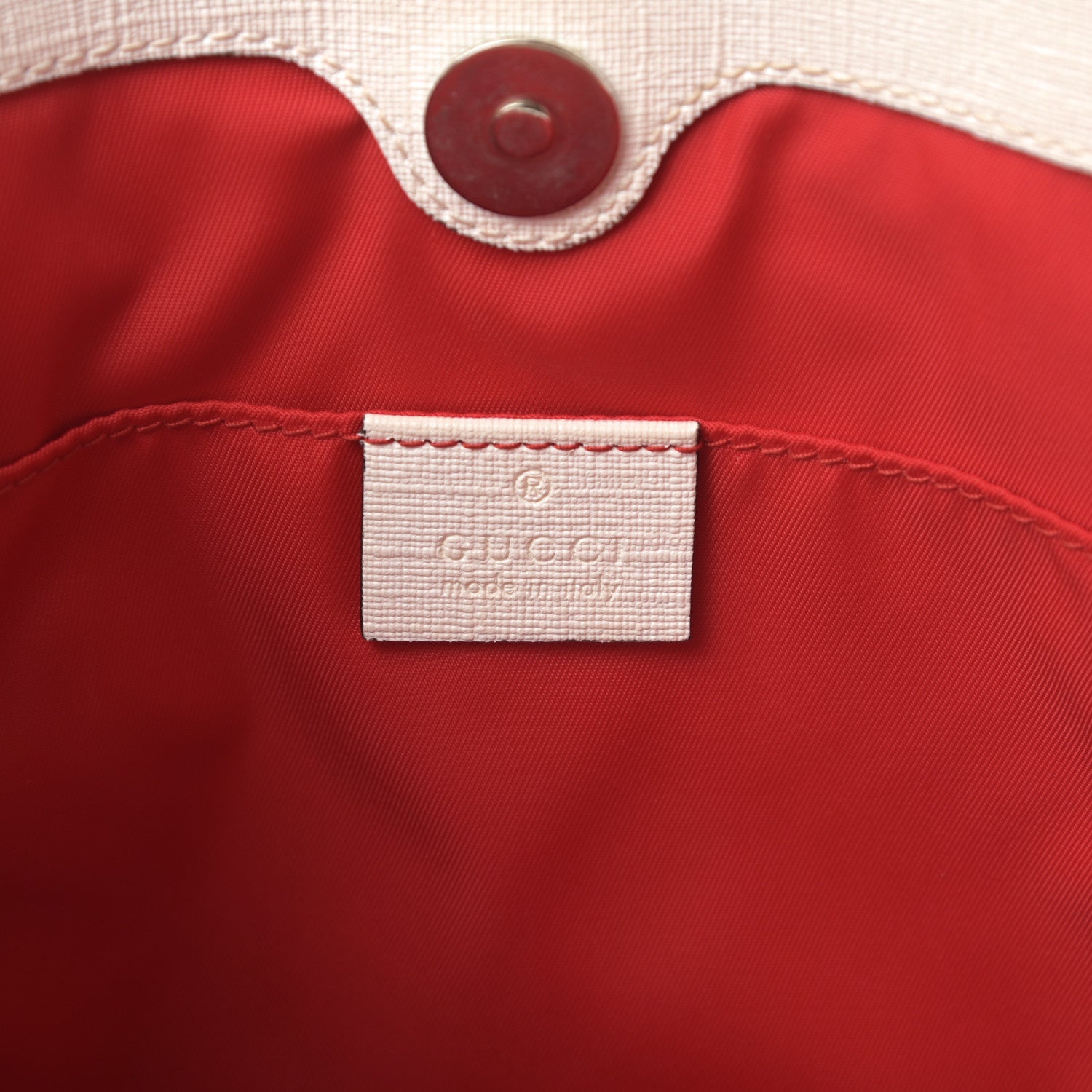 Gucci GG Supreme Monogram Bow Childrens Tote Red 6 of 12