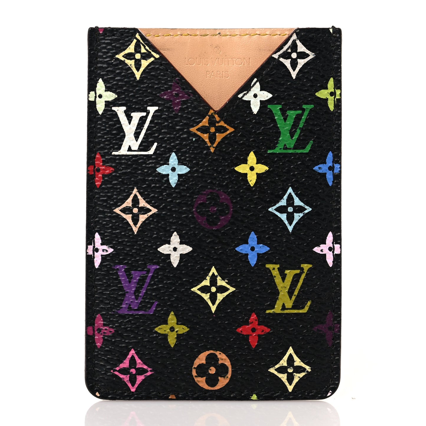 Monogram Multicolor Mirror and Case Pouch Black