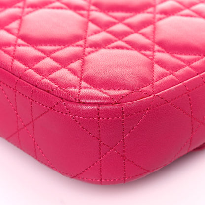 Christian Dior Lambskin Cannage Miss Dior Promenade Pouch Fuchsia 10 of 14