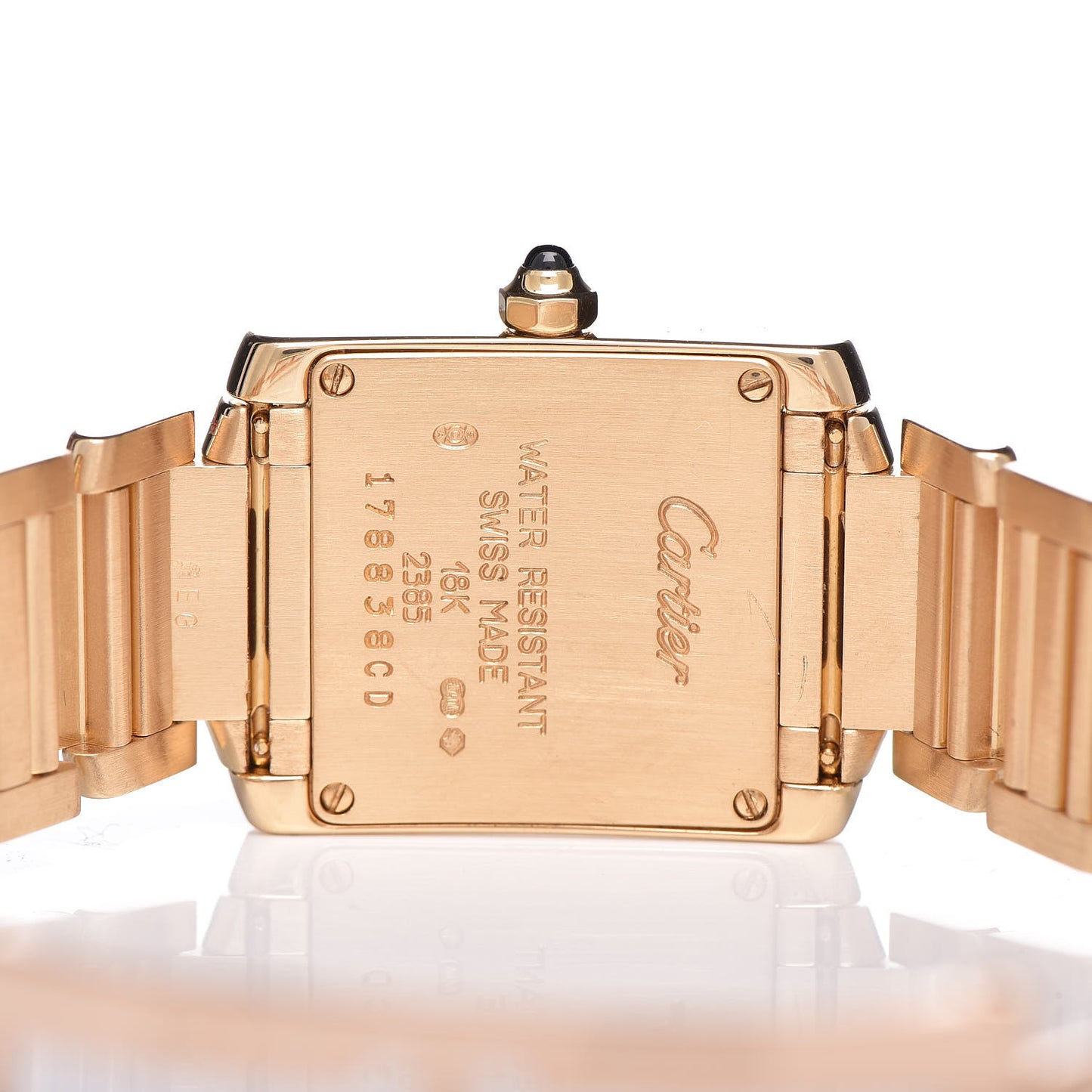 18K Yellow Gold 20mm Tank Francaise Quartz Watch
