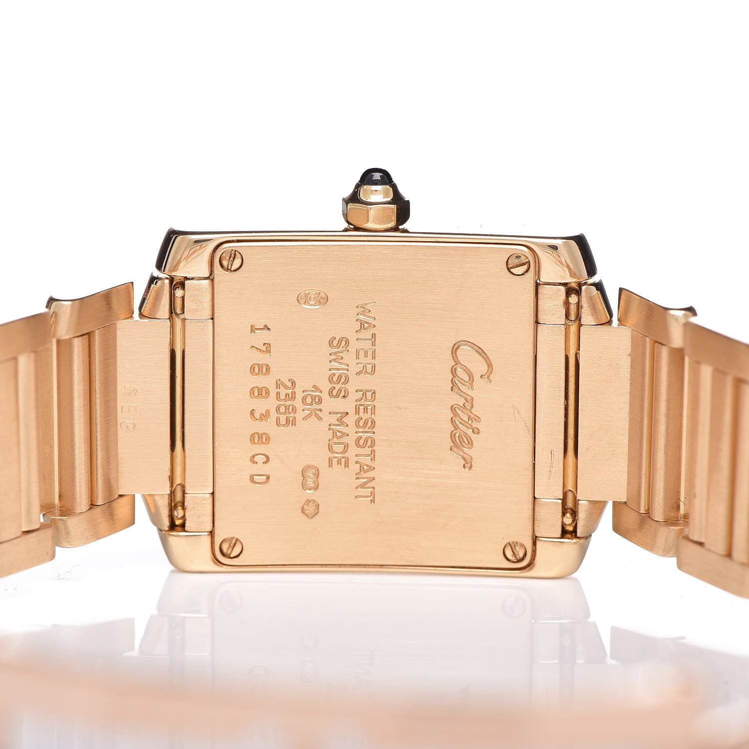 Cartier 18K Yellow Gold 20mm Tank Francaise Quartz Watch 5 of 8