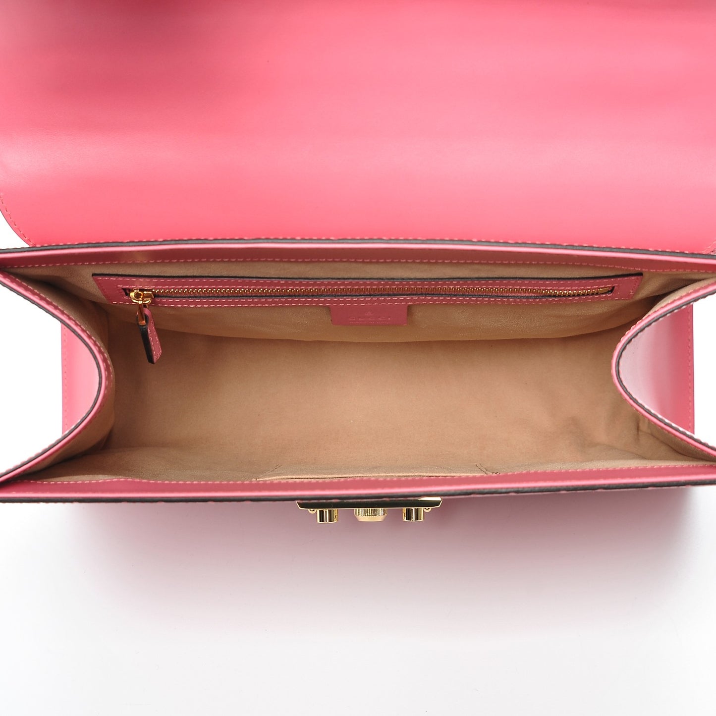 Guccissima Signature Medium Padlock Top Handle Bag Flush