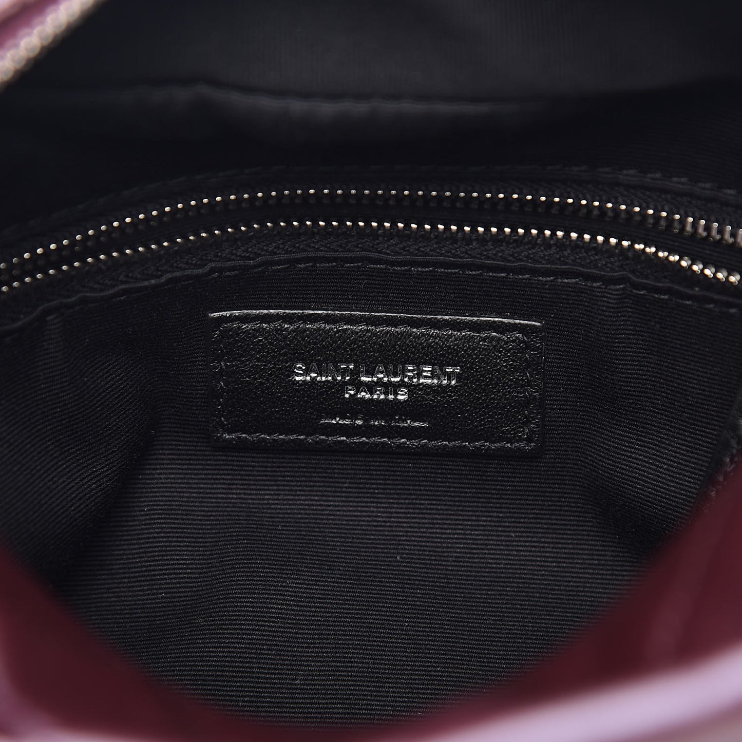 Calfskin Y Quilted Monogram Small Loulou Bowling Bag Rouge Legion