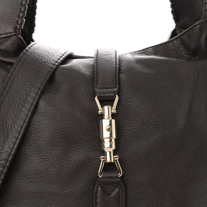 Gucci Pebbled Calfskin Medium New Jackie Shoulder Bag Brown 8 of 13