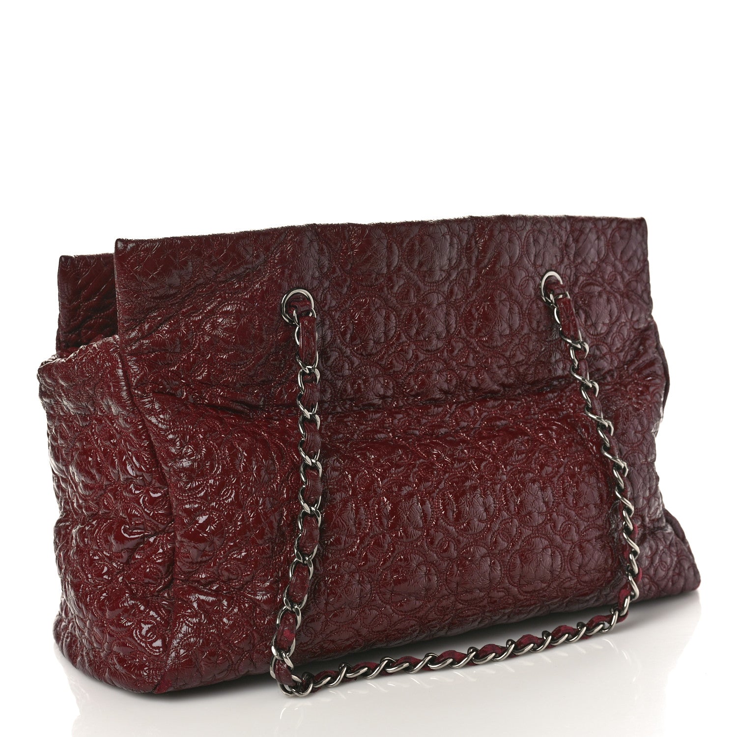 Chanel Vinyl Rock in Moscow Tote Bordeaux 2 of 11
