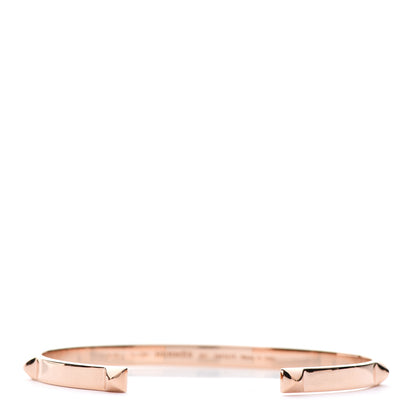Hermes 18K Rose Gold Mini Clous Bracelet SH 3 of 5