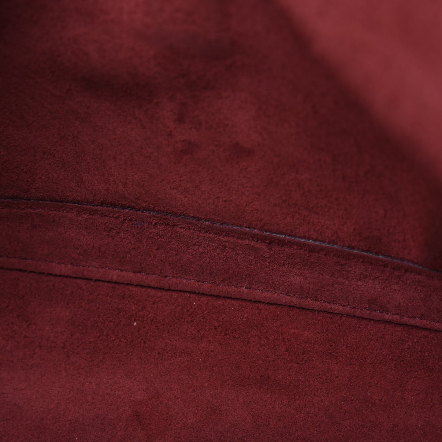 Smooth Calfskin Buckle Bucket Bag Burgundy