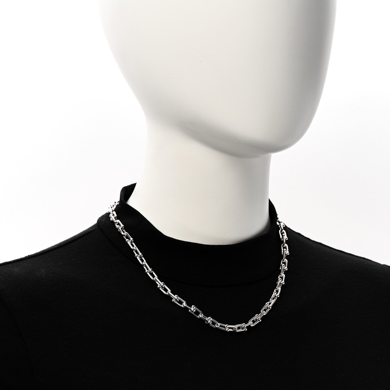 Tiffany Sterling Silver Small HardWear Link Necklace 2 of 4