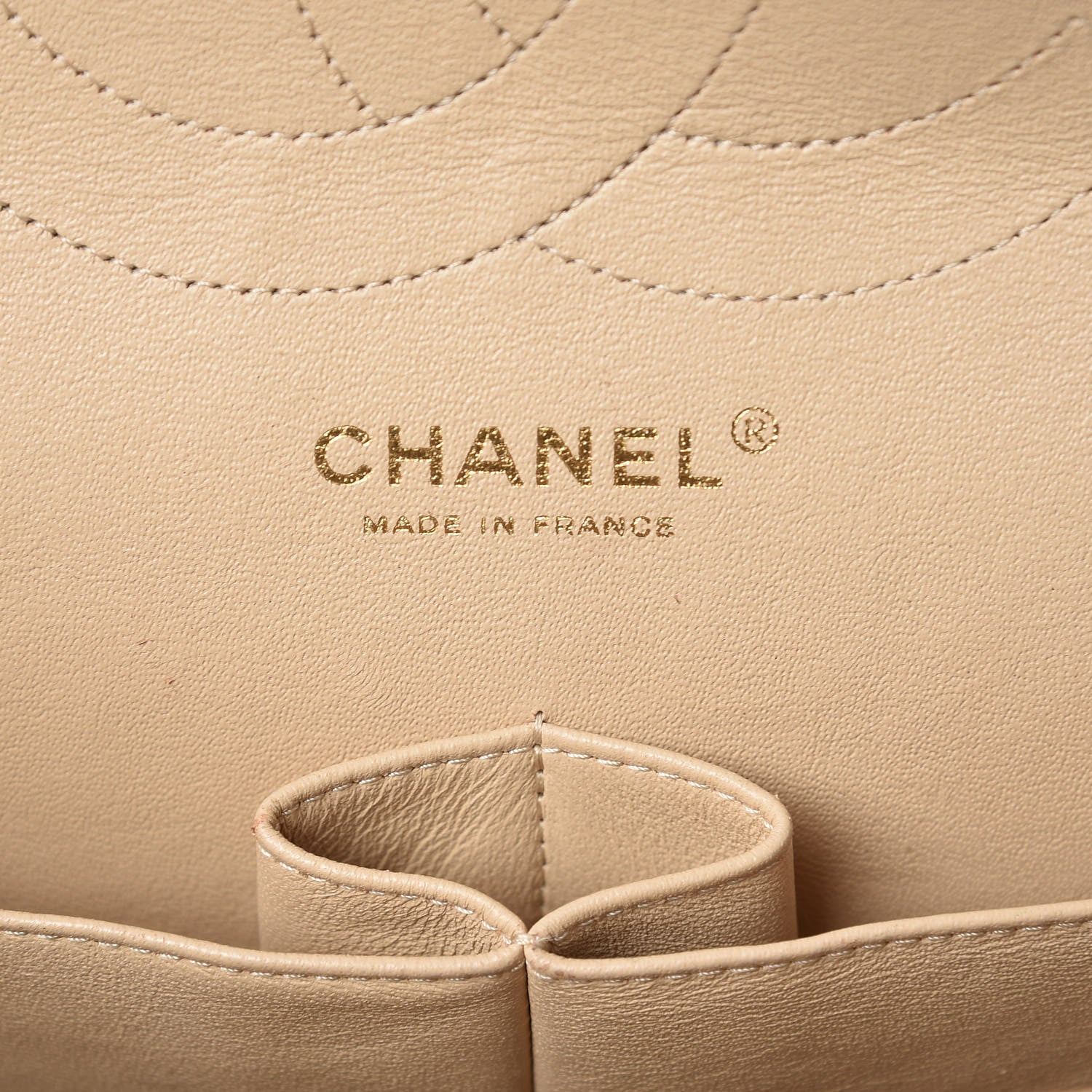 Chanel Caviar Quilted Jumbo Double Flap Beige Clair 7 of 10