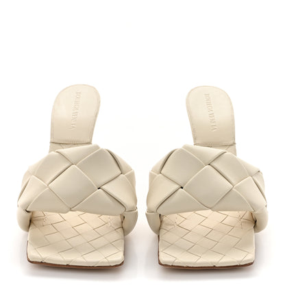 Bottega Veneta Nappa Maxi Intrecciato Lido Mule Sandals 37.5 Wax 2 of 8