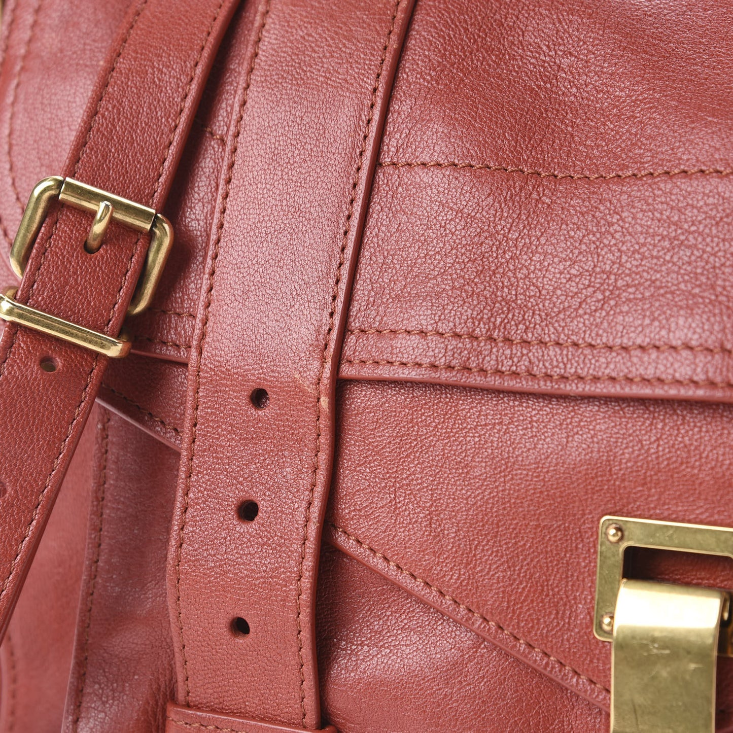 Lambskin Medium PS1 Satchel Mandarin Red