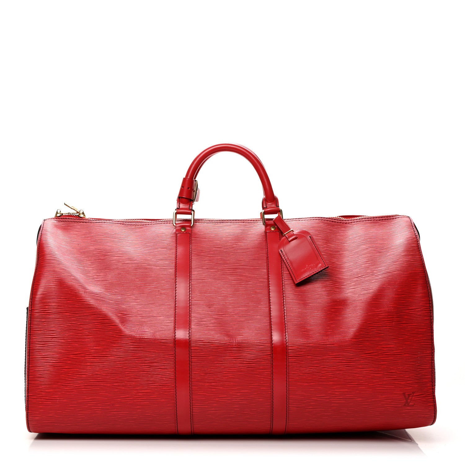 Louis Vuitton Epi Keepall 55 Castillan Red 1 of 10