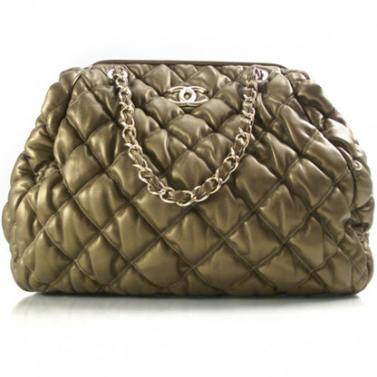 Chanel Lambskin Large Bubble Quilt Doctor Bag Gold 1 of 10