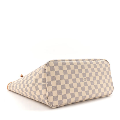 Louis Vuitton Damier Azur Neo Neverfull MM Rose Ballerine 4 of 14